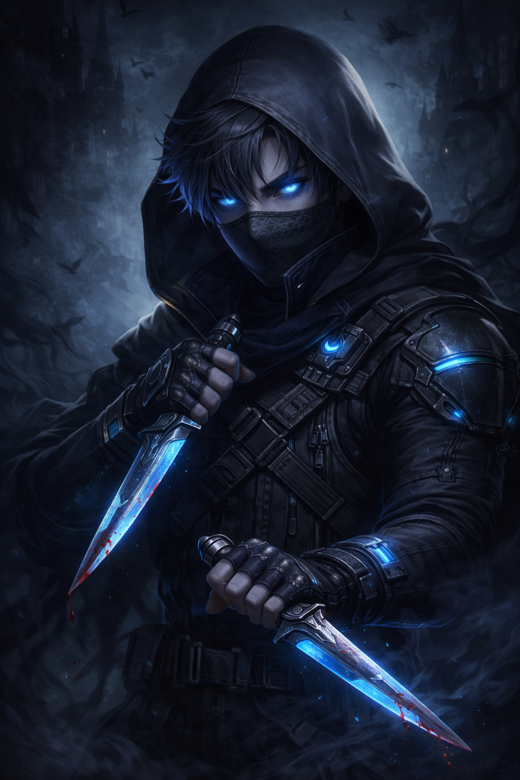 Shadow battle pose
